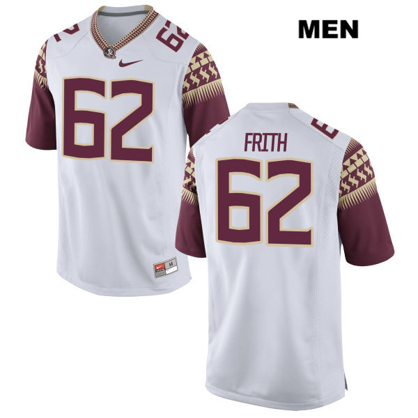 Men's NCAA Nike Florida State Seminoles #62 Ethan Frith College White Stitched Authentic Football Jersey NKD1469WB